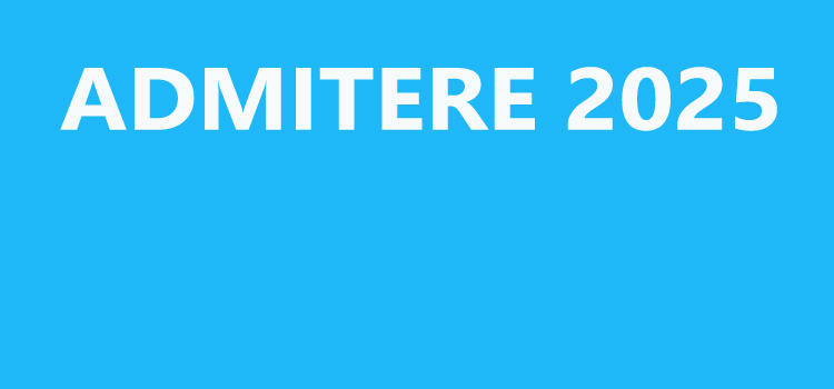 Admitere 2025 - etapa I
