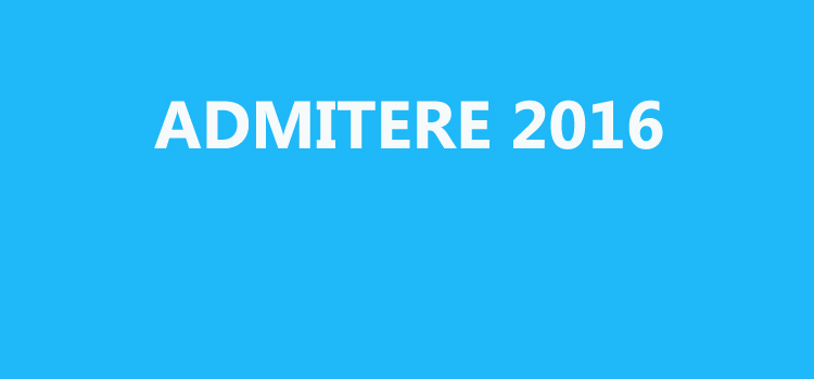 Read more about the article Admitere 2016 – etapa II
