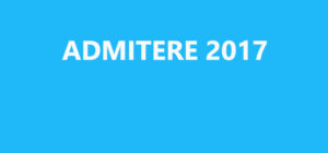 Read more about the article Admitere – 2017