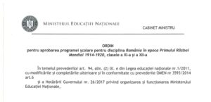 Read more about the article O nouă programă şcolară pentru disciplina opţională