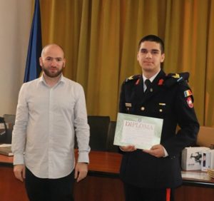 Read more about the article Singurul elev militar român premiat internațional la AcadNet 2022