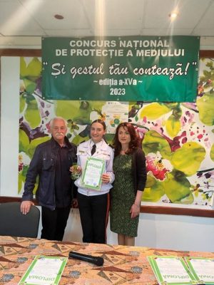 Read more about the article Premiul I la Concursul național de protecția mediului „Și gestul tău, contează!”, secţiunea Proiecte de mediu